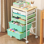 Goovilla Rolling Cart with Drawers, Utility Cart Organizer With 5 Removable by Goovilla