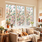 3D Rainbow Window Privacy Film, Decorative Stained Glass Static Cling Window - Image 2