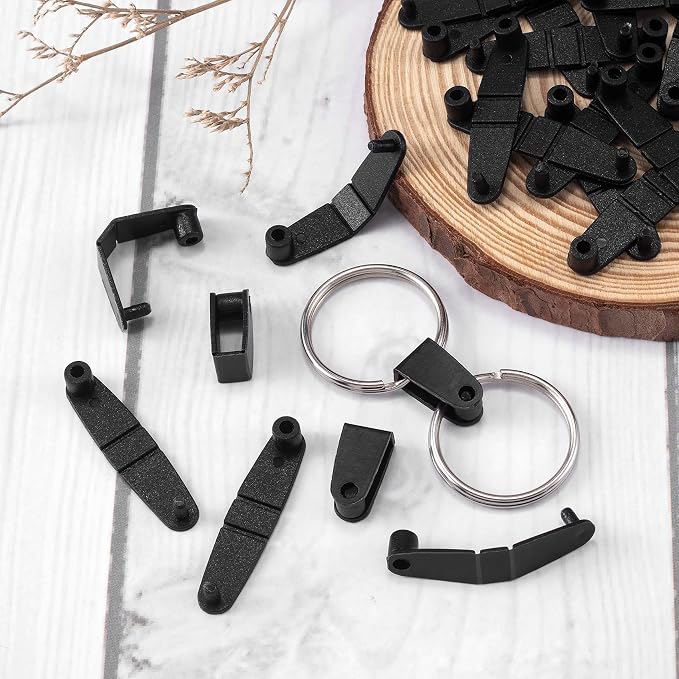 OIIKI 100Pcs Plastic Keychain Clips, Card Holder - Image 5
