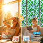Countewol Privacy Window Film Upgraded 24H Day & Night Privacy Heat Insulation - Image 5