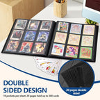Card Binder, EDUDIIU 9 Pockets Premium Trading Card Binders, Cards Collection - Image 3