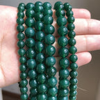 45pcs Round Loose Green Agate Beads - Image 7