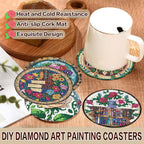 Axquilon 8 Pcs Books Diamond Art Coasters Kit - Image 6