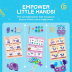 QuTZ Crafts for Kids Ages 4-8, 10-in-1 Toddler Craft Box, Build Projects that - Image 4