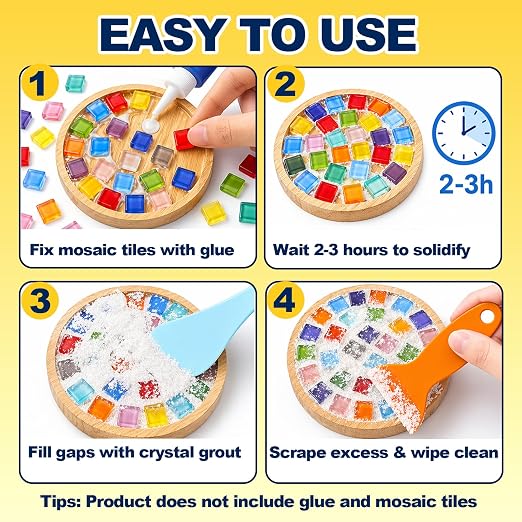 Mosaic Crystal Grout, Mosaics Tile Tools, Mosaic Tile Accessories – Essential - Image 4