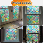 Bloss Stained Glass Window Film, 3D Rainbow Windows Privacy Film, Decorative - Image 5