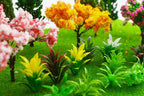 MOMOONNON 28 Pcs Miniature Fairy Garden Tree Plant Ornament, Mixed Model Trees - Image 3