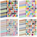 1380 PCS Letter Stickers for Scrapbooking, 20 Sheets Magazine Alphabet Stickers by Unknown
