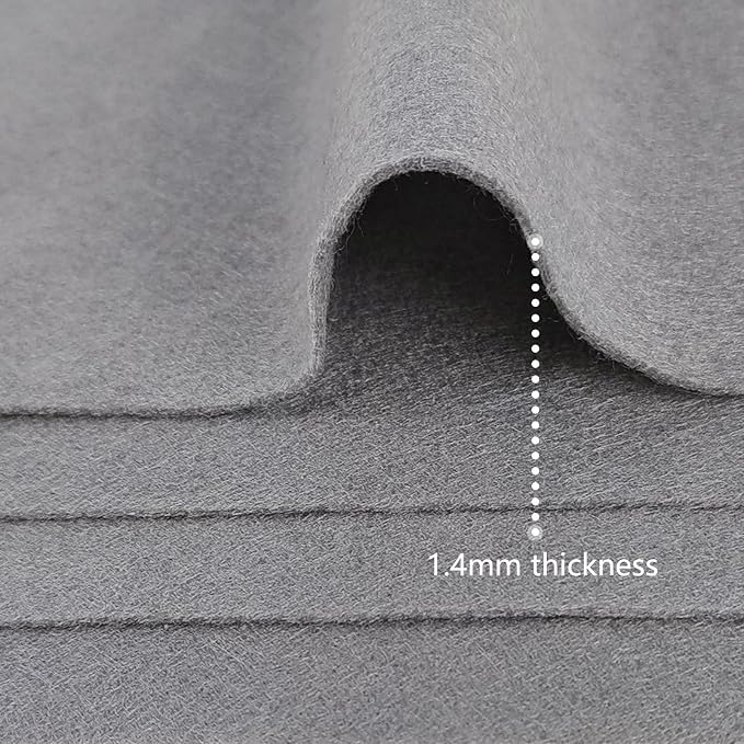 Jtnohx Color Felt, Soft Felt Sheets, 1.4mm Thick 8"x12" Handicraft Felt Fabrics - Image 4