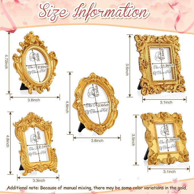 Maitys 20 Pcs Mini Picture Vintage Frames - Image 3