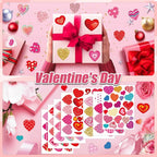 24 Sheets of Valentines Day Heart Stickers - Image 6