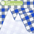 Smiry Rectangle Table Cloth, Waterproof Vinyl Tablecloths - Image 4