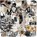 50 Pieces Clean Girl Office Lady Stickers by Unknown