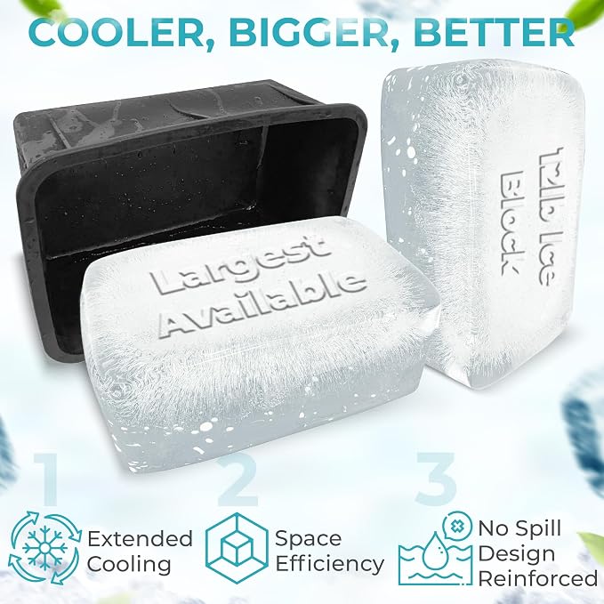 Ice Block Form Makes 12 Lb. Ice Cube 11" x 7" x 5" Largest Available Ice Block - Image 6