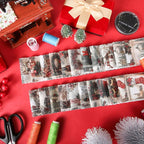 Hosuly 40 Pcs Vintage Christmas Fabric Jelly Santa Claus Snowman Nutcracker - Image 7