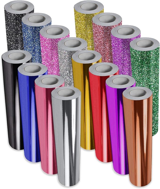 VViViD 16-Color Chrome Gloss & Matte Glitter DECO65 Permanent Adhesive Craft by VVIVIDVINYL