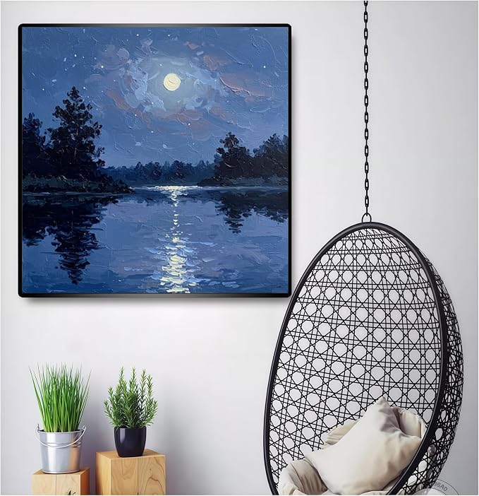5DDIYART Moon Paint by Numbers for Adults Beginner, Paint by Number Kits on - Image 4