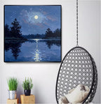 5DDIYART Moon Paint by Numbers for Adults Beginner, Paint by Number Kits on - Image 4