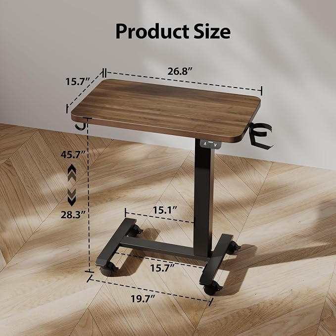 Agilestic Electric Standing Desk, 26 x 16 Inches Height Adjustable Desk - Image 2