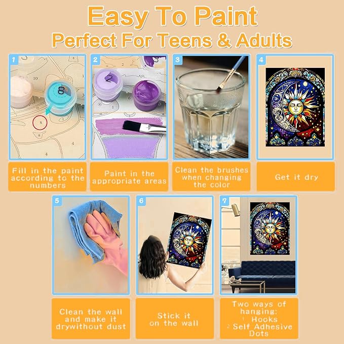 Meothan Framed Paint by Numbers Kits - Image 5