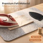 Wool Pressing Mat 36"x 17.8" 0.5 Inch Thick Ironing Board - Image 8