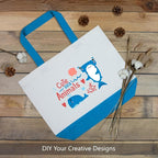 TOPDesign 1-Pack Super Strong Large 12oz Cotton Canvas Tote Bag, Reusable - Image 3