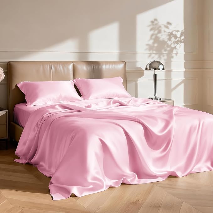 Love's cabin Twin Satin Sheets Sets - Image 2