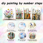 AREOPNMG 4 Pack Book Paint by Numbers Kit - Image 7