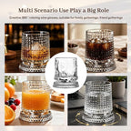 Rotating Whiskey Glass with Large Ice Ball Mold, Single Spinning Crystal - Image 2