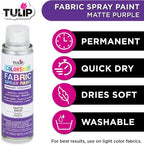 Tulip ColorShot Instant Fabric Spray Paint, Permanent Color Spray-On Fabric - Image 2