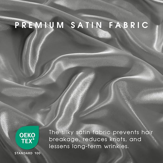 FreshCulture Satin Sheets Twin Size Bed Set - Image 5