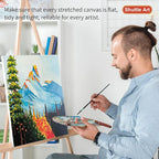 Shuttle 34-Pack Art Canvas for Painting, 5x7/8x10/9x12/11x14 Inch 100% Cotton - Image 6