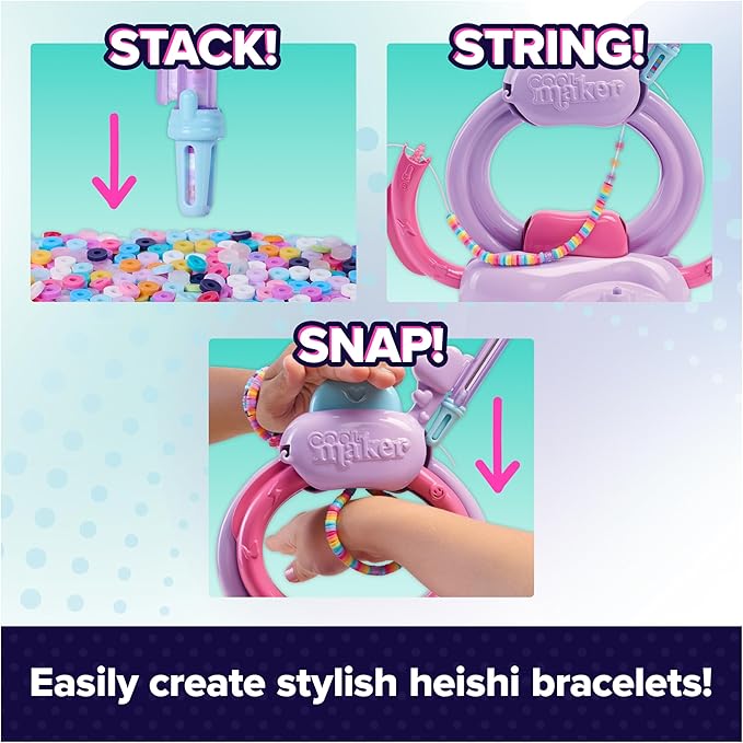 Cool Maker Stack'd Heishi Studio Bracelet Making Kit, Ages 7+ - Image 2