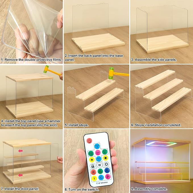 NONEMEY LED Acrylic Display Case, 6 Tier Display Case - Image 5