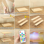 NONEMEY LED Acrylic Display Case, 4 Tier Display Case - Image 6