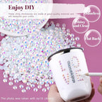6000PCS 4mm Resin Jelly Rhinestones in Bulk, Bedazzling Flatback Crystals - Image 4