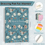 12 Pack Sketch Book, 8.5 x 11Inch Sketchbook, 68lb/100gsm Top Spiral Bound - Image 2