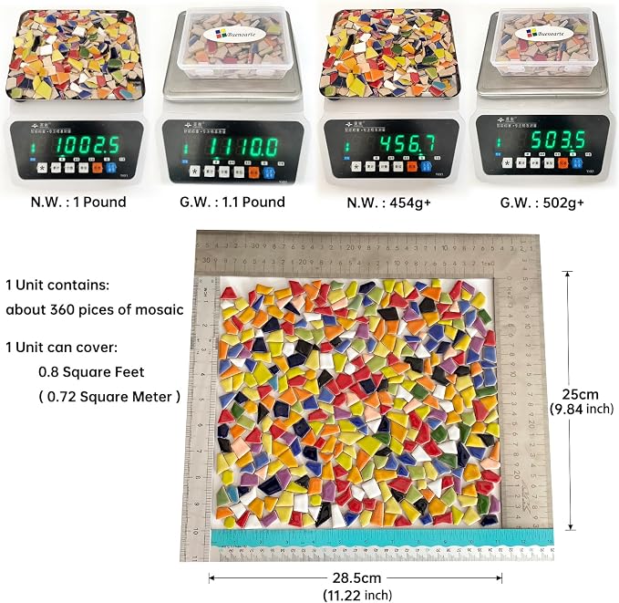 454g Petal Ceramic Mosaic Tiles - Image 2