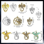 Hicarer 200g 42 Pcs Flying Dragon Charms Pendants Jewelry Craft | Pendants - Image 2