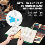 CubicFun 3D Puzzle Spain Puzzle Gift Boat Boat Model San Felipe 248 Pieces | - Image 5