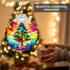 Christmas Ornaments 2025 Faux Stained Glass Effect, Christmas Tree Ornaments - Image 6