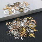 WOCRAFT 100pcs Sun Moon Star Charms - Image 2