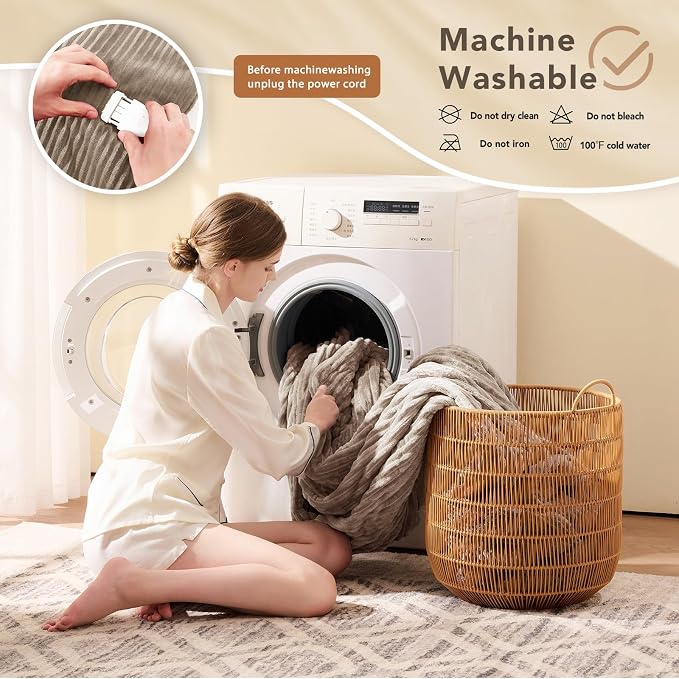 Homemate Electric Heated Blanket Queen Size - Image 7