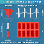 Silicone Popsicle Molds 10-cavity, DIY Ice Pop Mold - Image 7