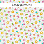 Printed TPU Jelly Faux Leather Fabric, 47.2 x 11.8 Inch Transparent Clear Jelly - Image 3