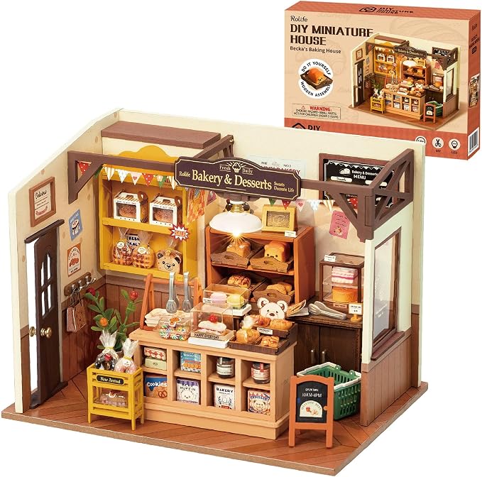 Rolife Miniature House Kit for Beginners-1:20 DIY Miniature Dollhouse Kit by Rolife
