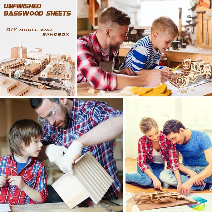12 Pack Basswood Sheets 9"x12"x1/13, 2mm Basswood - Image 6