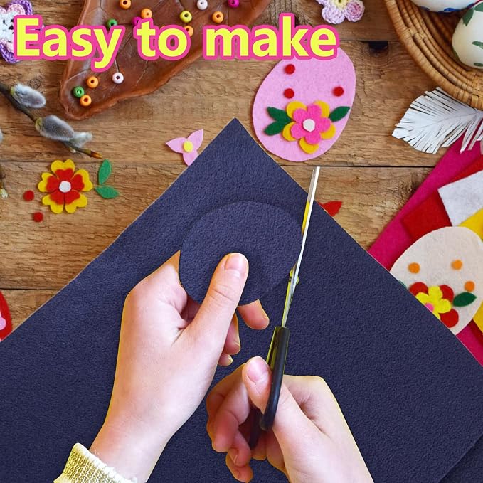 Jtnohx Color Felt, Soft Felt Sheets, 1.4mm Thick 8"x12" Handicraft Felt Fabrics - Image 8