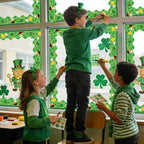 69 Feet St Patricks Day Bulletin Board Borders Lucky Shamrock Clover Rainbow - Image 4