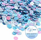 Mandala Crafts 6mm Flat Round Pastel Sequins - Image 3